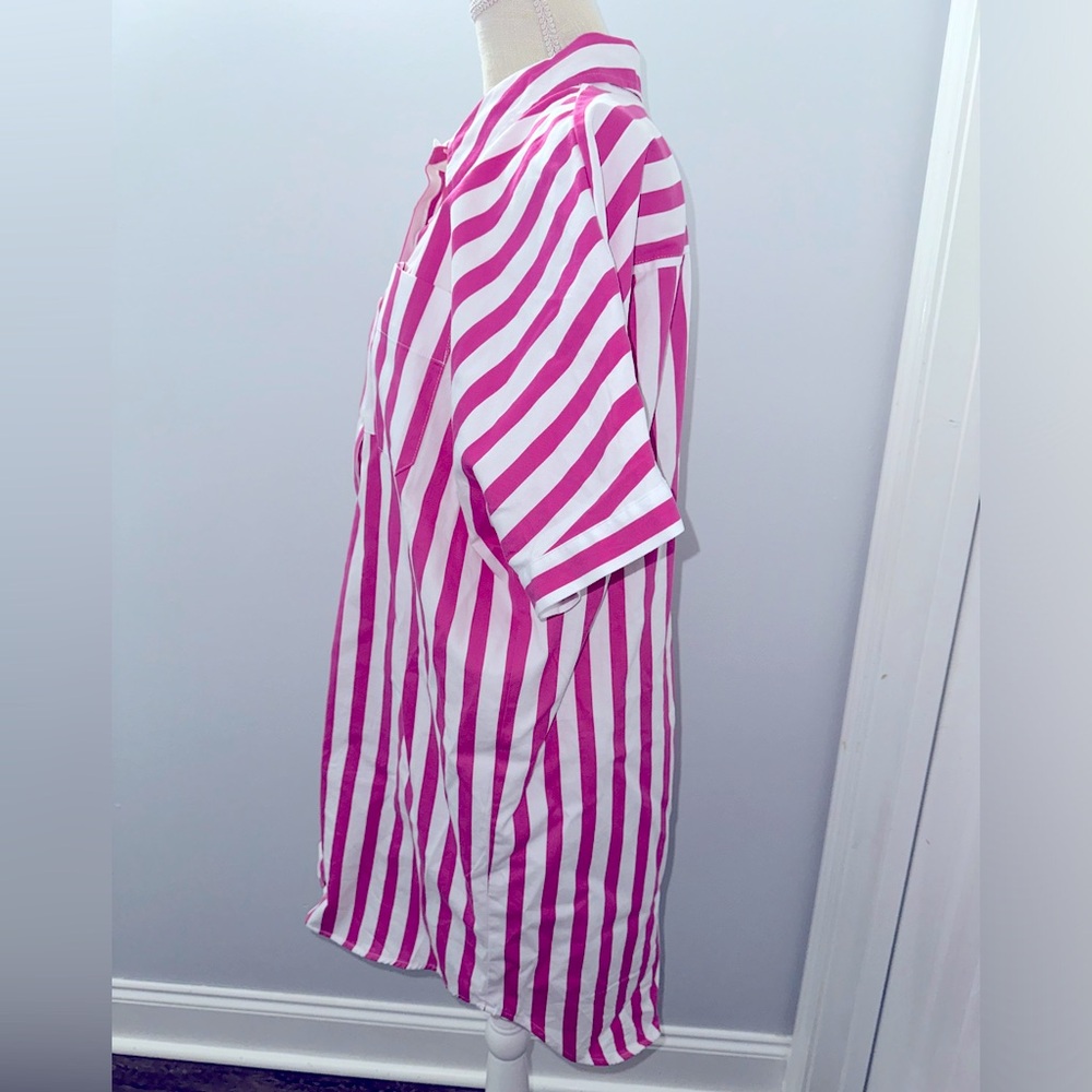 Striped Shirt Dress - Picture 5 of 8